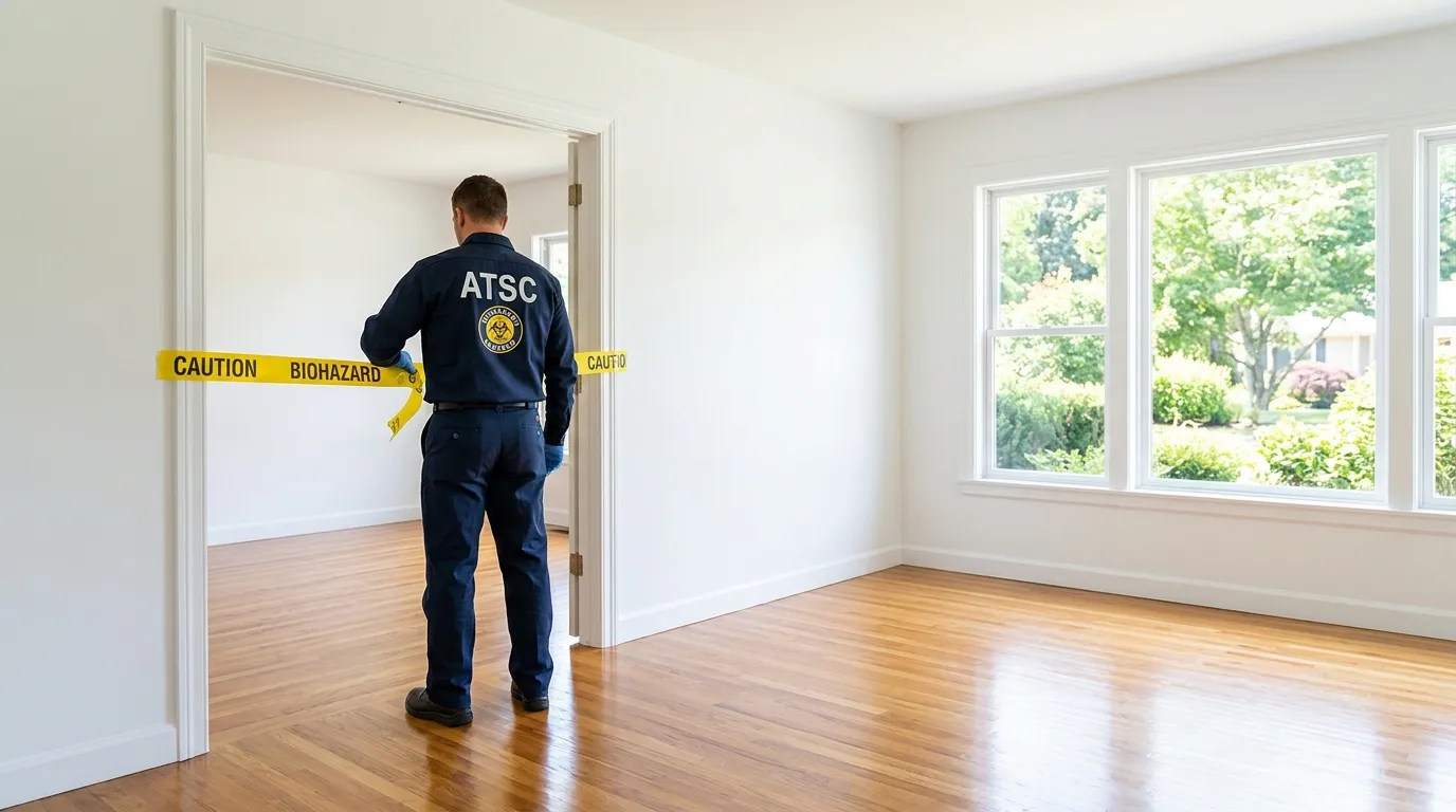 Certified biohazard cleanup crew performing Crime Scene Cleanup in Lake Worth Beach